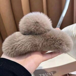 Women's Fluffy Fur Hair Clip